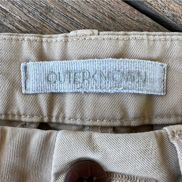 Outerknown Organic Cotton Khaki Chino Shorts Button Fly 31 Gorpcore Kelly Slater - Picture 6 of 9